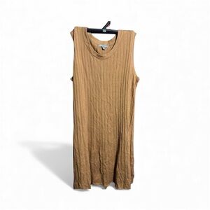 Jessica London Tan Ribbed Knit Top Sz 18/20